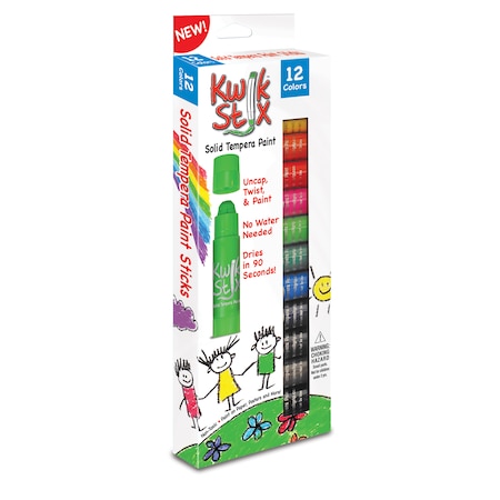 Kwik Stix Solid Tempera Paint Sticks, Classic Colors, PK24 TPG-602